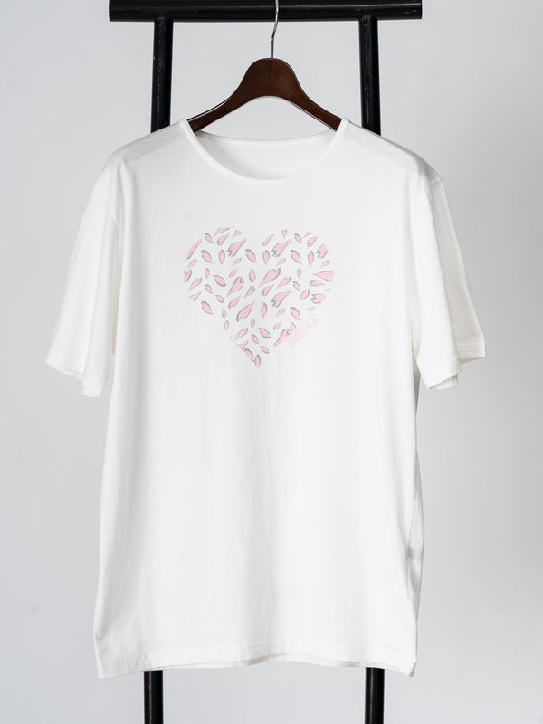 花びらハートTシャツ