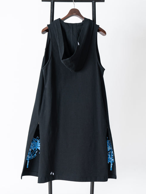 袖無しパーカー(彼岸花青)