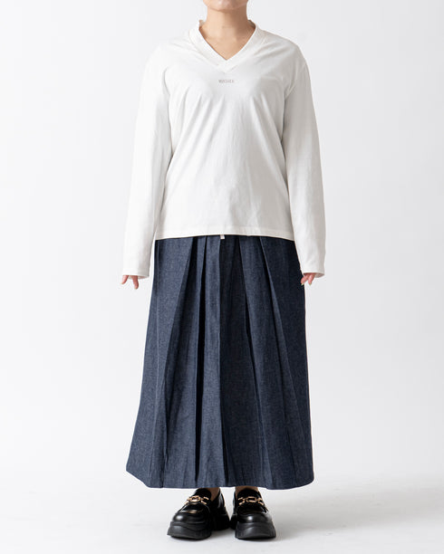 デニムイージーハカマ(二つ巴)