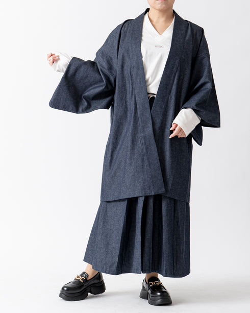 デニムオリジナルハオリ(二つ巴)