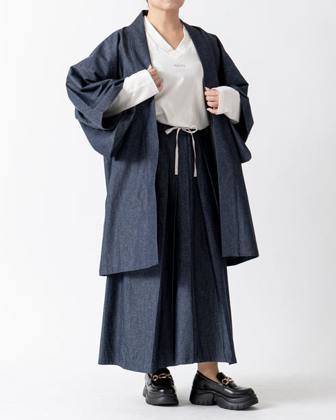 デニムオリジナルハオリ(二つ巴)