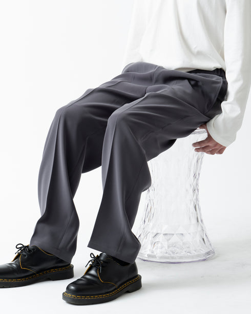 Unisex 和ウエストゴム テーパードパンツ