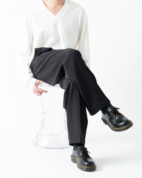 Unisex 和ウエストゴム テーパードパンツ