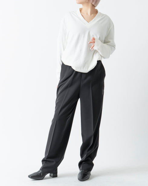 Unisex 和ウエストゴム テーパードパンツ