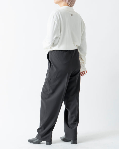 Unisex 和ウエストゴム テーパードパンツ