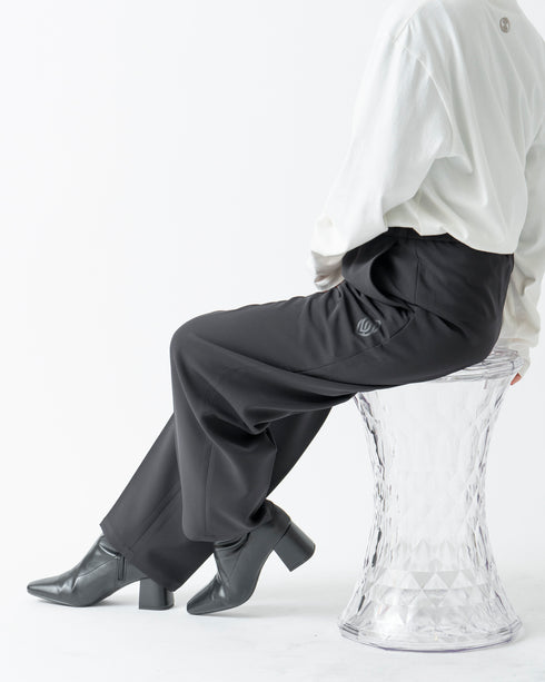 Unisex 和ウエストゴム テーパードパンツ