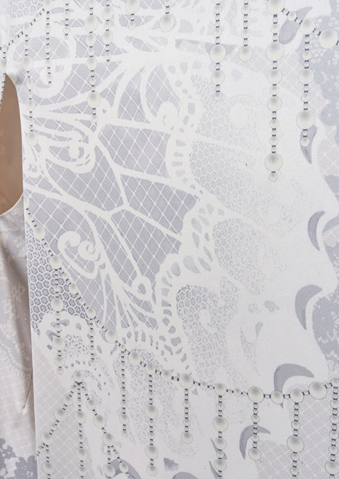 【振袖ドレス】蝶 ホワイトレース