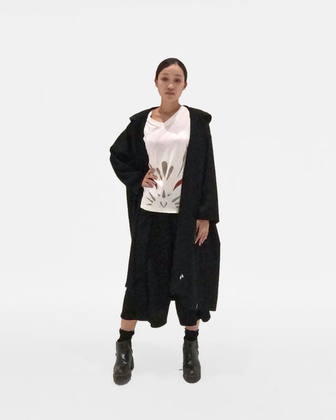 UNISEX LONG FLARE HOODIE
