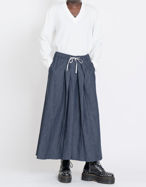 デニムイージーハカマ(二つ巴)