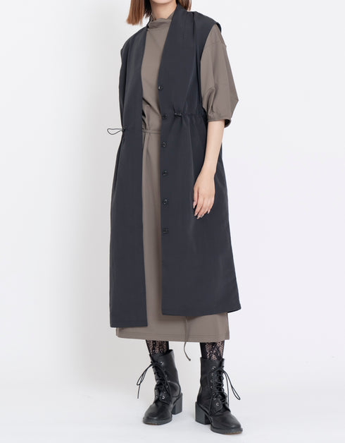 ランタン7分袖ワンピース