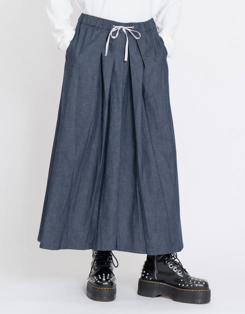 デニムイージーハカマ(二つ巴)
