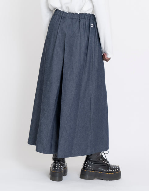 デニムイージーハカマ(二つ巴)