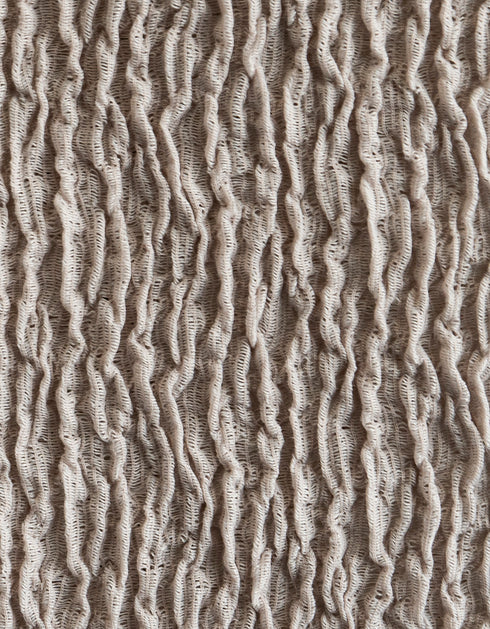 絞り編みジャージプルオーバー