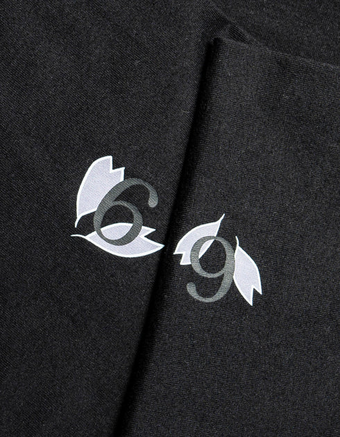 Unisex 花びら69丸首Tシャツ